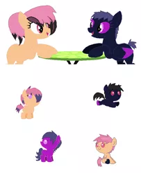 Size: 689x850 | Tagged: safe, artist:lindseysdede, artist:selenaede, derpibooru import, oc, unofficial characters only, pony, baby, baby pony, foal, offspring
