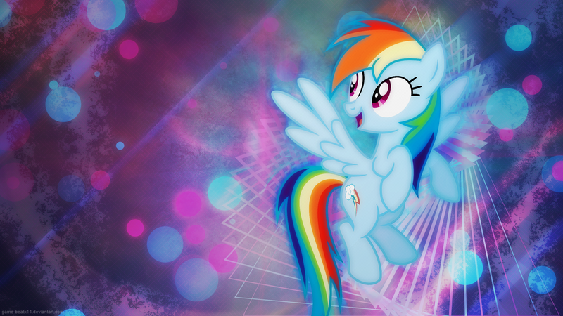 Size: 2560x1440 | Tagged: artist:game-beatx14, artist:kysss90, rainbow dash, safe, solo, wallpaper