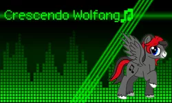 Size: 1280x768 | Tagged: crescendo wolfang, derpibooru import, oc, safe, solo, unofficial characters only, vector, wallpaper