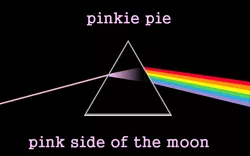 Size: 1600x1000 | Tagged: safe, artist:assinio, derpibooru import, pinkie pie, ponified, pony, album cover, hipgnosis, no pony, parody, pink floyd, ponified album cover, the dark side of the moon