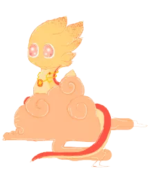 Size: 500x573 | Tagged: artist:princessamity, cloud, derpibooru import, dragon, hatchling, necklace, oc, pixel art, ruby, safe, simple background, solo, stars, unofficial characters only