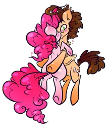 Size: 2540x2968 | Tagged: safe, artist:softcoremirth, derpibooru import, cheese sandwich, pinkie pie, pinkie pride, cheesepie, female, male, shipping, straight