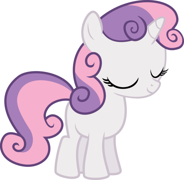 Size: 6134x6000 | Tagged: absurd resolution, artist:givralix, cute, derpibooru import, diasweetes, eyes closed, safe, simple background, smiling, solo, sweetie belle, transparent background, vector