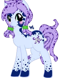 Size: 1109x1410 | Tagged: safe, artist:ashourii, derpibooru import, oc, unofficial characters only, earth pony, original species, tentacle pony, blushing, solo, tentacles