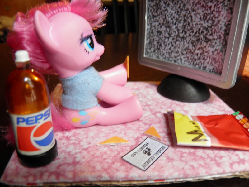Size: 4288x3216 | Tagged: safe, artist:hammer42, derpibooru import, pinkie pie, brushable, irl, pepsi, photo, product placement, solo, toy