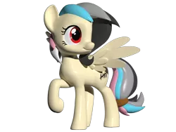 Size: 800x600 | Tagged: safe, artist:clawed-nyasu, derpibooru import, oc, oc:criss cross, unofficial characters only, pegasus, pony, 3d, simple background, solo, transparent background