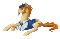 Size: 766x503 | Tagged: safe, artist:haventide, derpibooru import, oc, oc:kurtis clockwork, unofficial characters only, earth pony, pony, clothes, solo