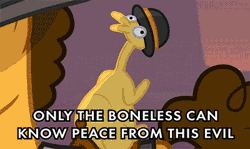 Size: 400x238 | Tagged: safe, derpibooru import, boneless, cheese sandwich, pinkie pride, animated, bowler hat, caption, hat, image macro, only the dead can know peace from this evil