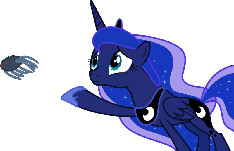 Download 396183 Safe Artist Schmuzart Derpibooru Import Princess Luna Alicorn Pony Spider Luna Eclipsed Female Mare Simple Background Solo Svg Svg Available Throwing Transparent Background Vector Twibooru