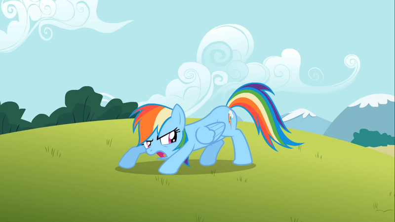 Size: 1366x768 | Tagged: derpibooru import, rainbow dash, safe, screencap, solo, the mysterious mare do well