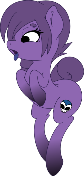 Size: 495x1036 | Tagged: suggestive, artist:candy-vanity, derpibooru import, oc, oc:zone, ponified, unofficial characters only, female, solo, solo female, tongue out, zone, zone-tan