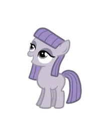 Size: 687x853 | Tagged: artist:thecheeseburger, blank flank, cute, filly, maudabetes, maud pie, pinkie pride, safe, simple background, smiling, solo, transparent background, vector, when she smiles