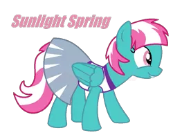 Size: 895x697 | Tagged: artist:monkfishyadopts, base used, cheerleader, derpibooru import, lip bite, ms paint, safe, solo, spring step, sunlight spring