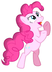 Size: 1000x1371 | Tagged: artist:byteslice, derpibooru import, pinkie pie, pinkie pride, safe, simple background, singing, solo, transparent background, vector