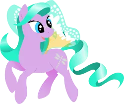 Size: 1500x1254 | Tagged: safe, artist:frostwillow, derpibooru import, g1, g1 to g4, generation leap, high flyer, simple background, solo, summer wing ponies