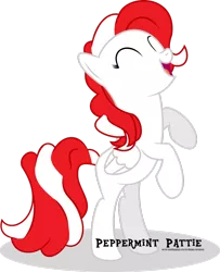 Size: 1024x1262 | Tagged: safe, artist:chibiwolf-chan, derpibooru import, oc, oc:peppermint pattie, unofficial characters only, eyes closed, solo