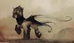 Size: 1200x692 | Tagged: safe, artist:foxinshadow, derpibooru import, ponified, earth pony, pony, lord of the rings, mouth of sauron, solo