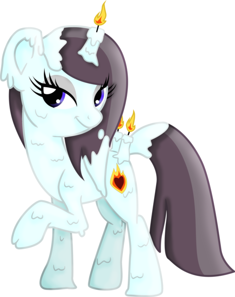 Size: 2068x2607 | Tagged: safe, artist:kimikonyanchan, derpibooru import, oc, unofficial characters only, original species, pegasus, scented pony, adoptable, candle, solo