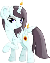 Size: 2068x2607 | Tagged: safe, artist:kimikonyanchan, derpibooru import, oc, unofficial characters only, original species, pegasus, scented pony, adoptable, candle, solo
