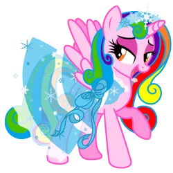 Size: 3000x3000 | Tagged: safe, artist:sunley, derpibooru import, oc, unofficial characters only, alicorn, pony, unicorn, alicorn oc, clothes, daisy day, dress, female, g4, mare, raised hoof, simple background, solo, transparent background