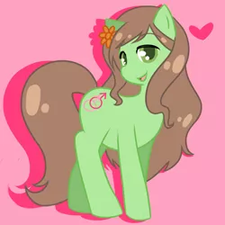 Size: 1500x1500 | Tagged: safe, artist:underwaterteaparty, derpibooru import, ponified, earth pony, pony, flower, heart, hetalia, hungary, nation ponies, solo