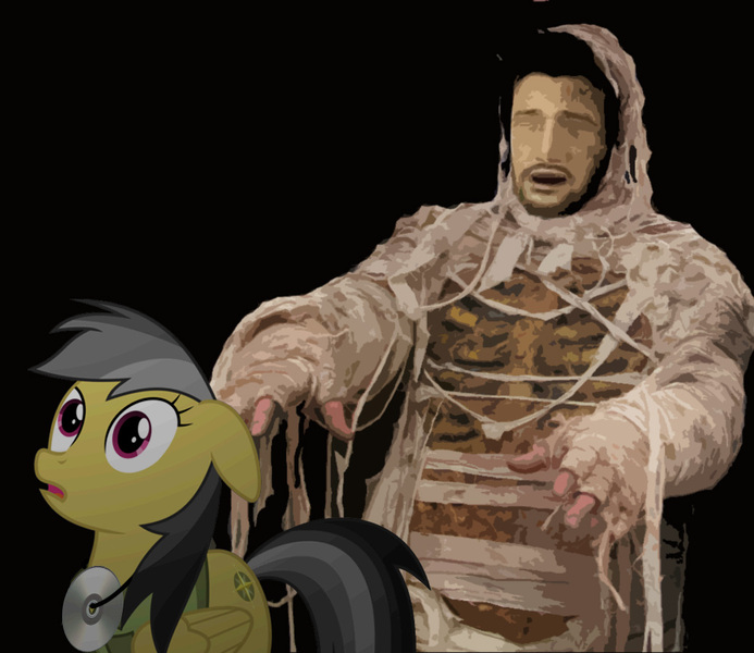 Size: 1040x900 | Tagged: cd, daring do, derpibooru import, drakeface, mummy, nathan drake, safe, uncharted