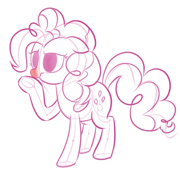 Size: 600x600 | Tagged: safe, artist:sneezeanonpony, derpibooru import, pinkie pie, cold, cute, floppy ears, frown, monochrome, mucous, red nosed, sick, snot, solo