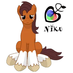 Size: 10800x10800 | Tagged: safe, artist:prinnyaniki, derpibooru import, oc, oc:niku, unofficial characters only, earth pony, pony, absurd resolution, cutie mark, male, niku, ponysona, solo, stallion