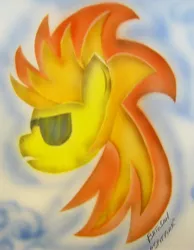 Size: 1500x1929 | Tagged: airbrush, artist:batosan, derpibooru import, safe, solo, spitfire, sunglasses