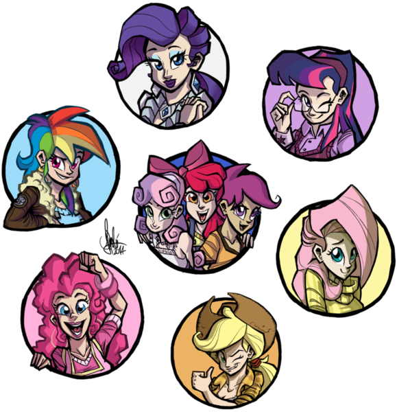 Size: 878x910 | Tagged: apple bloom, applejack, artist:theartrix, clothes, cutie mark crusaders, derpibooru import, fluttershy, human, humanized, icon, light skin, mane six, pinkie pie, rainbow dash, rarity, safe, scootaloo, sweater, sweatershy, sweetie belle, twilight sparkle