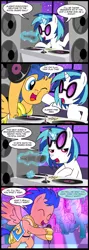 Size: 713x2000 | Tagged: artist:madmax, comic, comic:everypony hates flash, everybody hates flash sentry, flash sentry, magic, microphone, record, request, royal guard, safe, shining armor, singing, speakers, spice girls, telekinesis, turntable, vinyl scratch, wannabe