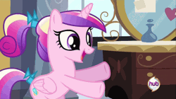 Size: 650x365 | Tagged: a canterlot wedding, animated, artist:dtkraus, cute, cutedance, dance party, dancing, derpibooru import, edit, gif party, happy, hoofy-kicks, open mouth, ponytail, princess cadance, safe, screencap, smiling, solo, tail bow, teen princess cadance, the monkey, younger