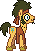 Size: 70x102 | Tagged: artist:anonycat, derpibooru import, desktop ponies, flax seed, pixel art, safe, simple background, solo, transparent background, wip