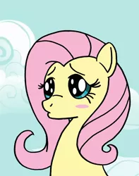 Size: 1589x2018 | Tagged: safe, artist:dragonblood6400, derpibooru import, fluttershy, big eyes, cute, duckface, solo