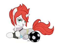 Size: 800x600 | Tagged: safe, artist:dal, derpibooru import, ponified, pony, unicorn, captain mark, clothes, gran, inazuma eleven, kiyama hiroto, solo