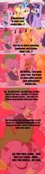 Size: 854x3290 | Tagged: alicorn, applejack, blood, caption, comic, derpibooru import, edit, edited screencap, fluttershy, image macro, mane seven, mane six, pinkie pie, rainbow dash, rarity, screencap, screencap comic, semi-grimdark, simple ways, spike, trenderhoof, twilight sparkle, twilight sparkle (alicorn), yandere, yandere spike