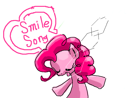 Size: 552x402 | Tagged: artist:yajima, derpibooru import, pinkie pie, pixiv, safe, smile song, solo