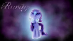 Size: 1024x576 | Tagged: safe, artist:saturdaymorningproj, artist:silverange130, derpibooru import, edit, rarity, angry, glowing eyes, magic, solo, vector, wallpaper, wallpaper edit