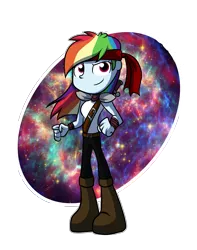 Size: 3944x5000 | Tagged: safe, artist:fj-c, derpibooru import, rainbow dash, equestria girls, fantasy, fantasy class, headband, solo