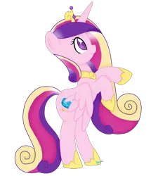 Size: 1500x1667 | Tagged: artist:ashourii, derpibooru import, hoofy-kicks, princess cadance, safe, solo