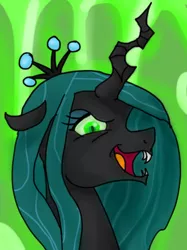 Size: 386x515 | Tagged: artist:mcwhale4, derpibooru import, queen chrysalis, safe, solo