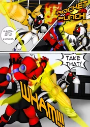 Size: 1240x1754 | Tagged: artist:fourze-pony, crossover, derpibooru import, fourze, fourze-pony, kamen rider, kamen rider fourze, machine, monster, ponified, rocket, safe, tumblr, tumblr comic, zodiart