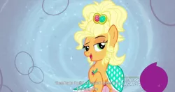 Size: 1152x609 | Tagged: applejack, applejewel, derpibooru import, meme, safe, screencap, simple ways, solo, youtube caption