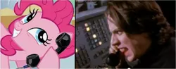 Size: 1378x539 | Tagged: 2011, apollo 18, exploitable meme, john linnell, meme, music video, phone, phone meme, pinkie pie, safe, the statue got me high, they might be giants, yelling