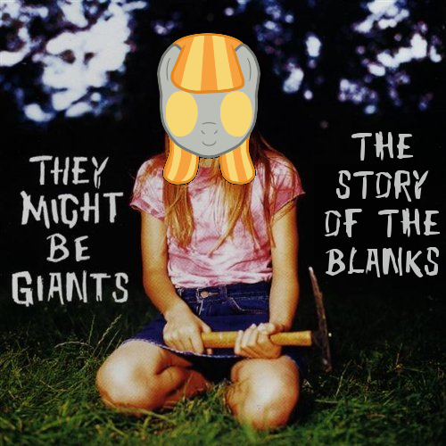 Size: 500x500 | Tagged: 2011, album cover, artist:homfrog, derpibooru import, human, irl, irl human, john henry, oc, oc:ruby, photo, safe, story of the blanks, they might be giants