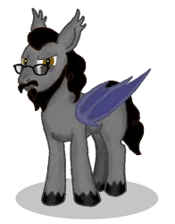 Size: 422x537 | Tagged: safe, artist:ridleywolf, derpibooru import, oc, unofficial characters only, bat pony, pony, ponysona, solo
