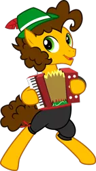 Size: 1790x3167 | Tagged: accordion, artist:tourniquetmuffin, bavaria, bavarian, cheese sandwich, clothes, derpibooru import, german, germany, hat, lederhosen, musical instrument, polka, safe, simple background, solo, transparent background, tyrolean, vector