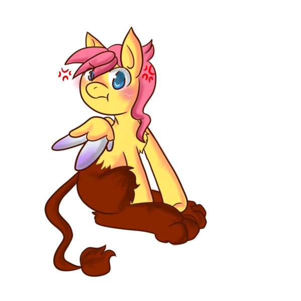 Size: 1024x1024 | Tagged: safe, artist:kooky-kreations, derpibooru import, oc, oc:achilles, unofficial characters only, gryphon, hippogriff, hybrid, pony, interspecies offspring, magical lesbian spawn, offspring, parent:fluttershy, parent:gilda, parents:gildashy, solo