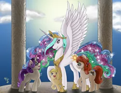 Size: 1000x773 | Tagged: artist:honey-drop, derpibooru import, oc, princess celestia, safe