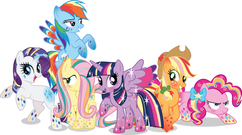 Size: 13523x7530 | Tagged: safe, artist:benybing, derpibooru import, applejack, fluttershy, pinkie pie, rainbow dash, rarity, twilight sparkle, twilight sparkle (alicorn), alicorn, pony, season 4, absurd resolution, colored wings, female, mane six, mare, multicolored wings, rainbow power, rainbow wings, simple background, starry eyes, transparent background, vector